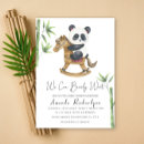 Search for panda bear baby shower invitations We can bearly wait