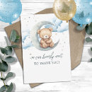 Search for moon and stars thank you cards Cute