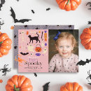 Search for two spooky birthday invitations Black cat