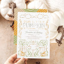 Search for little pumpkin birthday invitations Modern