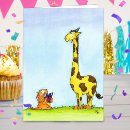 Search for cartoon animal birthday cards Giraffe