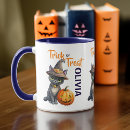 Search for black cat halloween mugs Jack o lantern