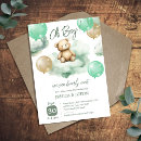 Search for bear balloon invitations Watercolor
