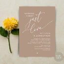 Search for boho elopement reception invitations Nothing fancy just love
