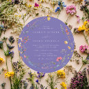 Search for circular wedding invitations Purple