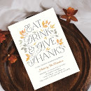 Search for give thanks thanksgiving invitations Autumn leaves thanksgiving