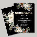 Search for black and gold christmas invitations Greenery