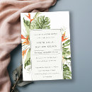Search for bird of paradise bridal shower invitations Botanical