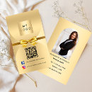 Search for hair bow business cards Gold