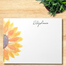Search for watercolor sunflower notepads Floral