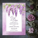 Search for wisteria wedding save the dates Botanical