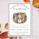 Search for little bear baby shower invitations Autumn
