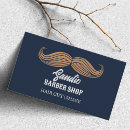 Search for moustache business cards Hairdresser