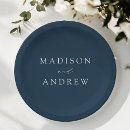 Search for navy wedding plates Calligraphy