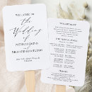 Search for black and white wedding programs Order of service