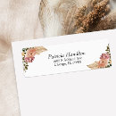Search for moody floral return address labels Elegant