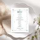 Search for ribbon wedding menus Minimalist