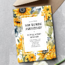 Search for sunflower anniversary invitations Flowers