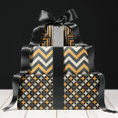 Search for orange and black wrapping paper Chevron