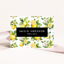 Search for lemon business cards Greenery