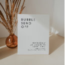 Search for bubble send off signs Black and white