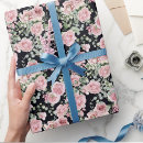Search for black flower wrapping paper Peony