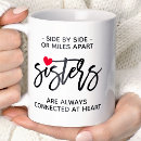 Search for sisters by heart mugs Quote