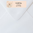 Search for fall flower return address labels Beige