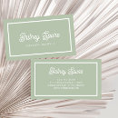 Search for sage green business cards Professional