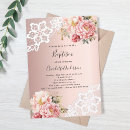 Search for pink lace christening invitations Elegant