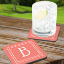 Search for template coasters Monogrammed