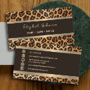 Search for animal print business cards Unique