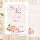 Search for watercolor pumpkin baby shower invitations Is on the way