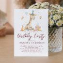 Search for giraffe party invitations Pink