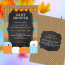 Search for blue and orange baby shower invitations For kids