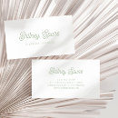 Search for sage green business cards Modern