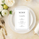 Search for formal dinner menus Calligraphy script