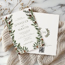 Search for pine trees wedding invitations Greenery