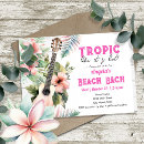 Search for beach hens party invitations Pink