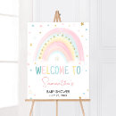 Search for rainbow baby shower posters Pink