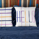 Search for multicolored cushions Typography