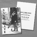 Search for date wedding invitations Black and white