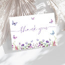 Search for butterfly thank you cards Wildflowers