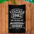 Search for funny 50th birthday party decor Vintage aged to perfection