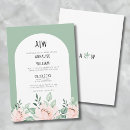Search for green floral wedding invitations Spring summer fall