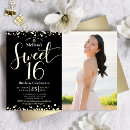 Search for luxury black and gold invitations Real gold foil