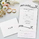 Search for calendar wedding invitations Simple