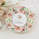 Search for tea party paper plates Pink floral