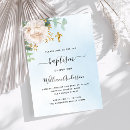 Search for greenery gold cross christening invitations Elegant