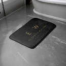 Search for black and gold bath mats Modern minimalist
